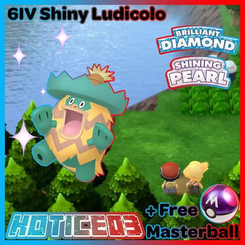 6iv shiny ludicolo pokemon - 6iv,
